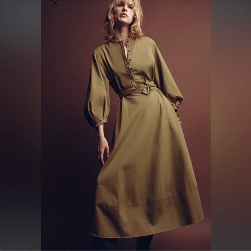 Zara Collection Belted Shirt Dress - Picture 3 of 9